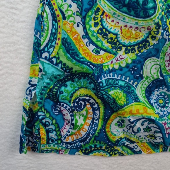 NWT Lauren Ralph Lauren Swimsuit Cover Up Sz Medium Abstract Paisley Tunic - Picture 2 of 9